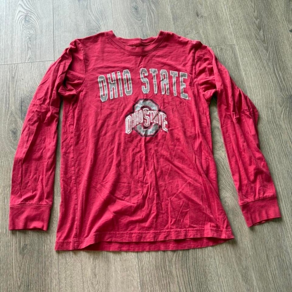 Ohio State Buckeyes Red Long Sleeve Shirt Medium